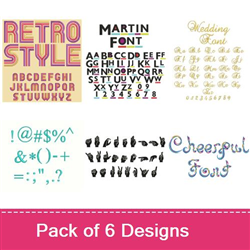 Retro, Script & Decorative Pack