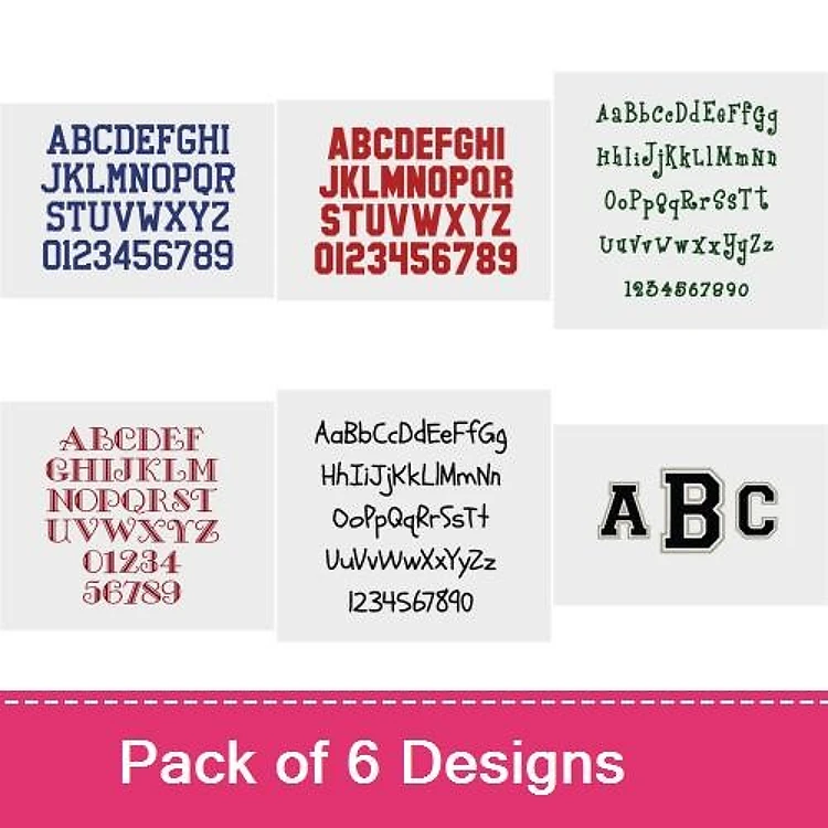 School Days Embroidery Font Bundle - School-Themed Block & Script Lettering (6 Fonts) - PES, DST & 7 formats