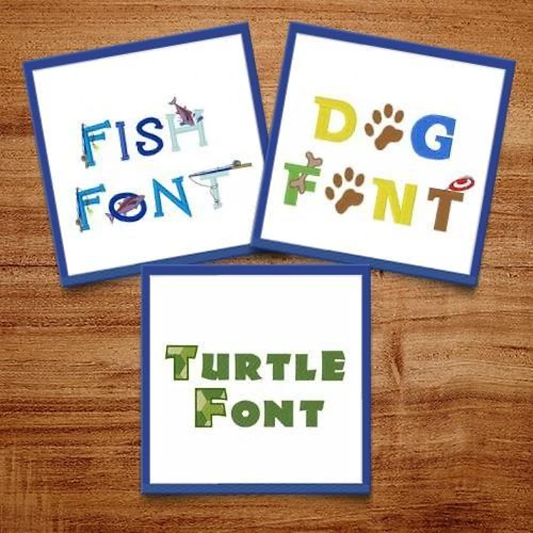 Animal Print Fonts Embroidery Font Bundle - Playful Animal Themed Lettering (3 Fonts) - BX font, PES & 12 formats