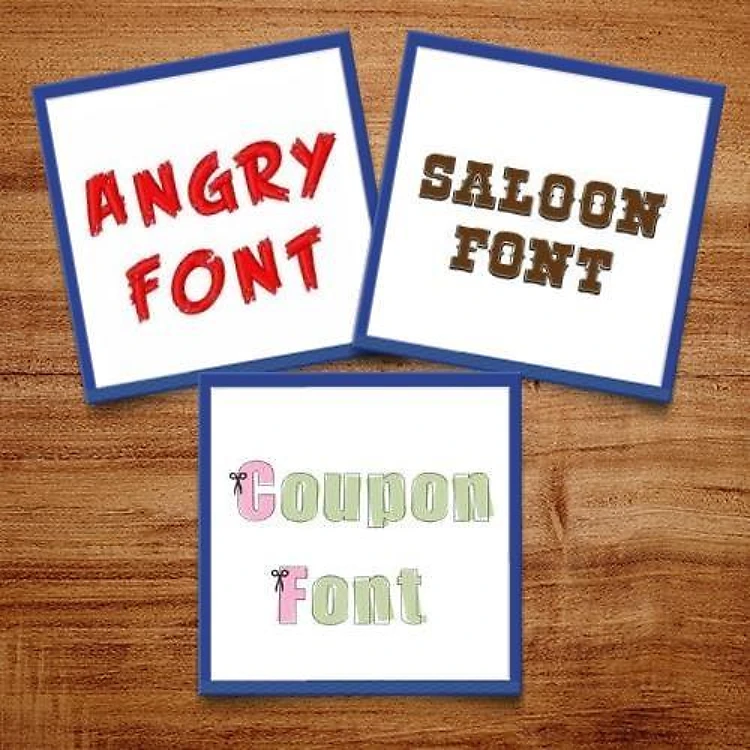 Chunky & Funky Fonts Embroidery Font Bundle - Playful Bold Lettering Styles (3 Fonts) - BX font, PES & 12 formats