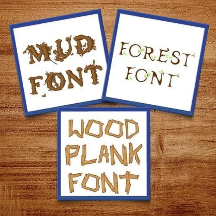 Outdoorsy Fonts Embroidery Font Bundle - Nature-Inspired Decorative Lettering (4 Fonts) - BX font, PES & 12 formats