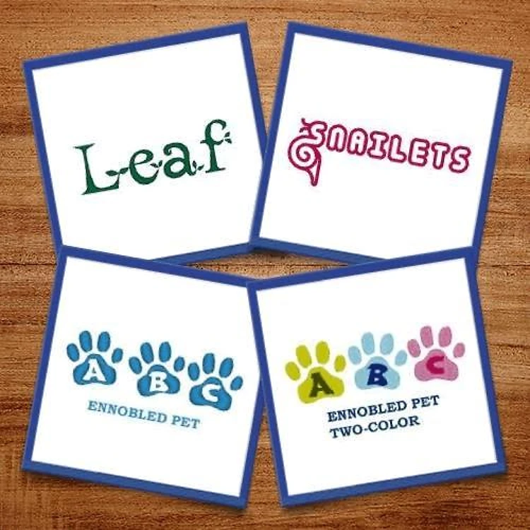 Animals & Nature Embroidery Font Bundle - Playful Decorative Lettering (5 Fonts) - PES, DST & 9 formats