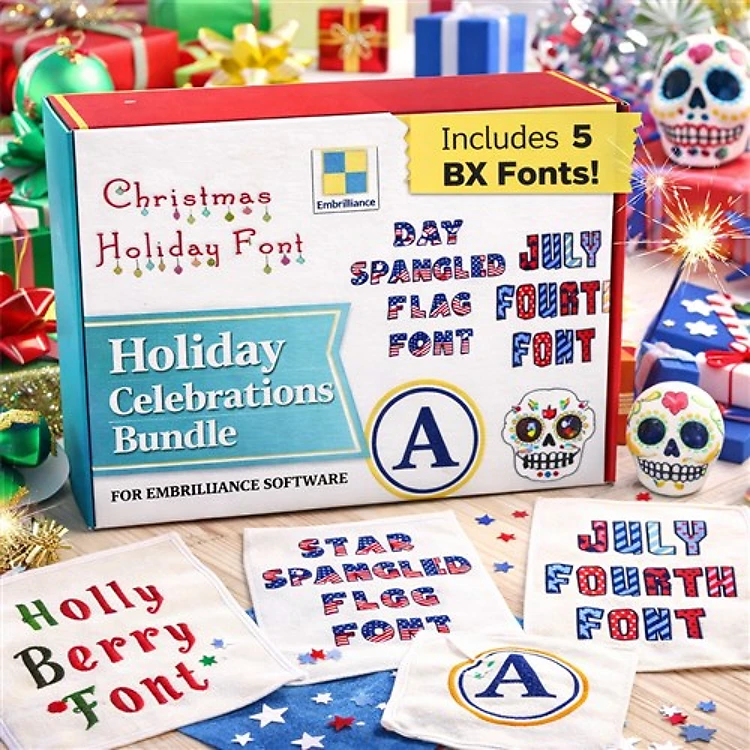 Holiday Ornaments Fonts Bundle