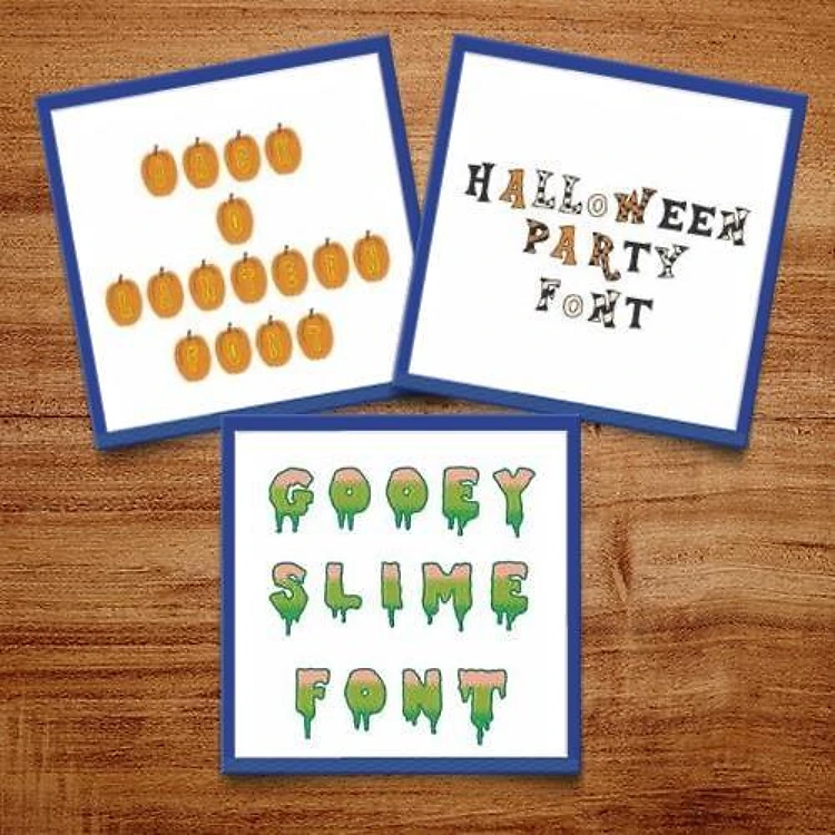 Halloween Pack 1 Embroidery Font Bundle - Playful Decorative Designs (3 Fonts) - BX font, PES & 12 formats