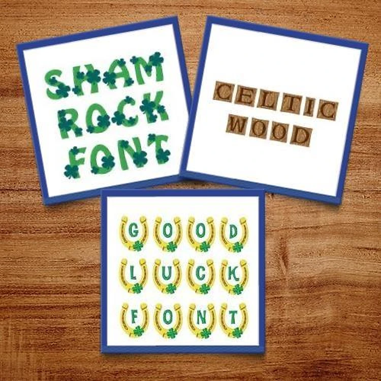 Irish Pack Embroidery Font Bundle - Decorative Irish Lettering Styles (3 Fonts) - BX font, PES & 12 formats