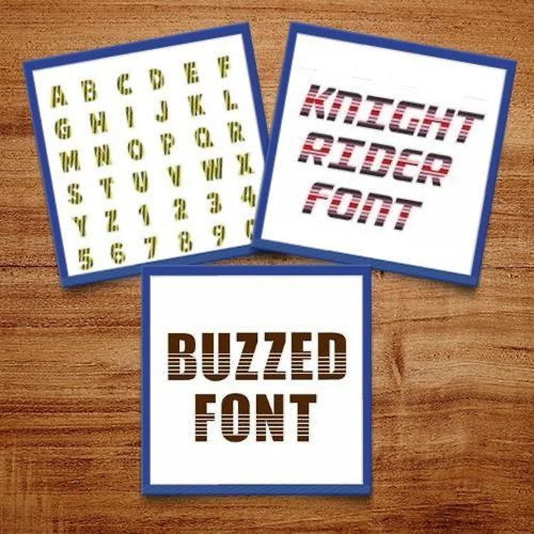 Stripes Embroidery Font Bundle - Playful Themed Lettering Styles (3 Fonts) - BX font, PES & 12 formats