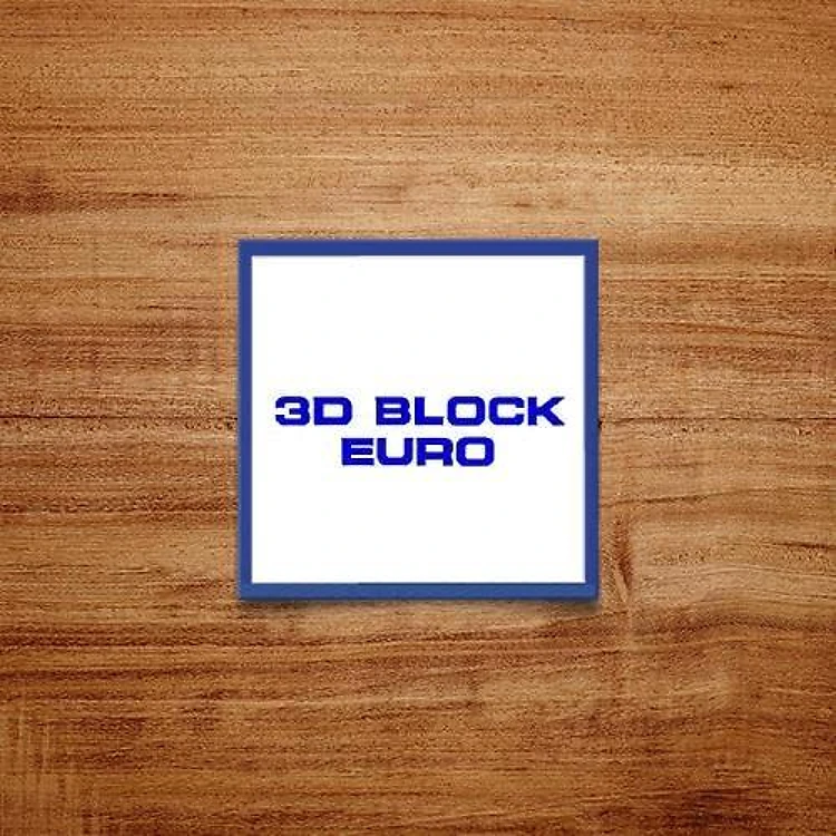 3D Block Euro Embroidery Font Bundle - Bold 3D Block Lettering (3 Fonts) - Home Format, PES, DST & 11 formats