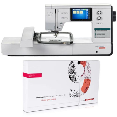 Bernette b70 DECO Embroidery Machine 10x6