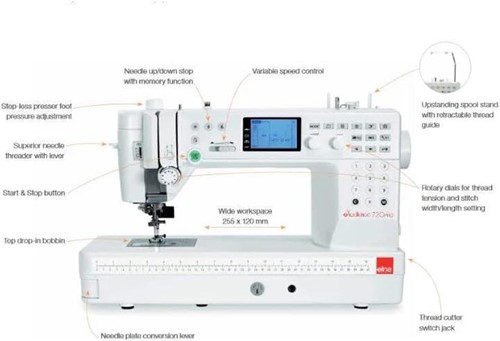 Elna eXcellence 720 PRO Sewing Machine