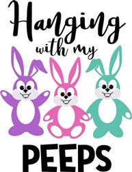 Hanging with My Peeps Illustration par Fallencraftworld · Creative Fabrica