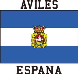 Aviles, Spain Flag