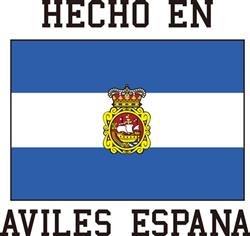 Aviles, Spain Flag