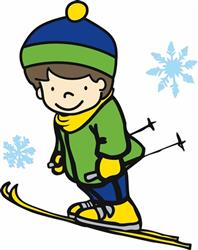 Boy Ski Jumping