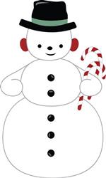Candy Cane Snowman