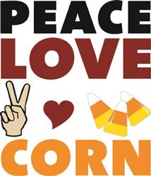 Peace Love  Corn