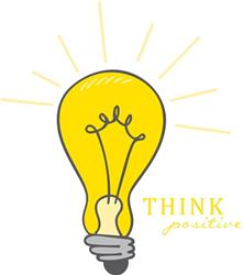 Think Positive Lightbulb