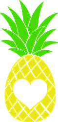 Pineapple Heart Monogram