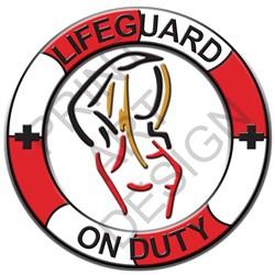 Lifeguard On Duty print art print art at EmbroideryDesigns.com ...
