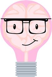 Brainy Bulb & Glasses