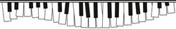 Curvy Piano Border