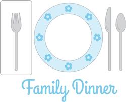 Family Dinner Setting