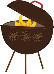 Grill With Flowers
