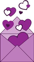 Hearts In An Envelope