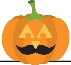 Jack-O-Lantern Moustache