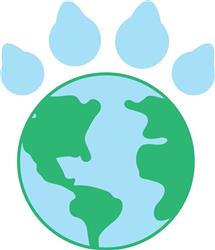 Paw Print Earth