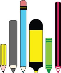 Pencils, Crayons Markers