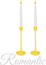 Romantic Golden Candlesticks