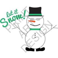Snowman Let it Snow