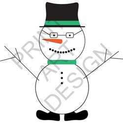 Snowman With Glasses