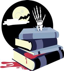 Spooky Skeleton & Books
