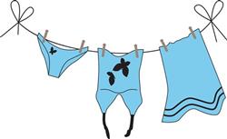 Swimsuit Clothesline
