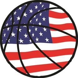 US Flag Basketball