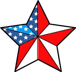 USA Flag Star