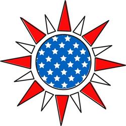 USA Flag Sun