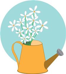 Water Can Flowers