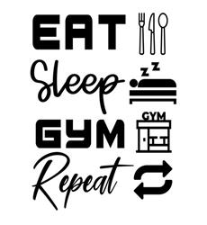 eat sleep work train repeat, gym free svg file - SVG Heart