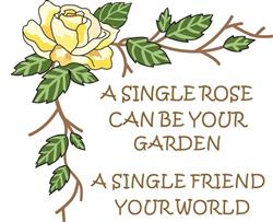 A SINGLE ROSE...