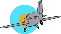 AIPLANE BACK VIEW