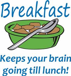 CEREAL KEEPS BRAIN GOING
