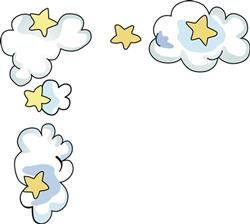 CLOUD AND STAR BORDER