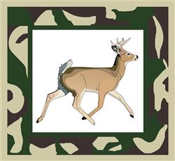 DEER AND CAMO PATCH