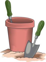 EMPTY CLAY POT