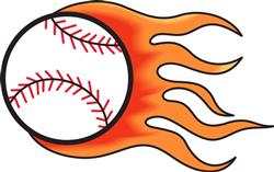 FLAMING BASEBALL