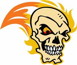 FLAMING SKULL