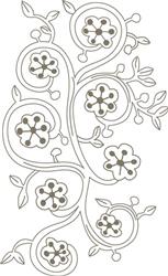 FLOWER VINE LINEWORK