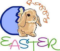 HAPPY EASTER APPLIQUE